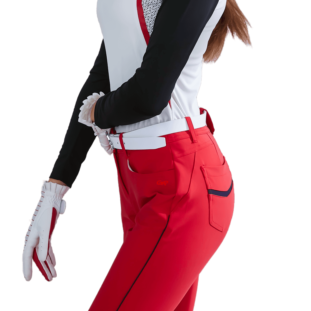 GoPlayer Women's Stretch Golf Pants Red