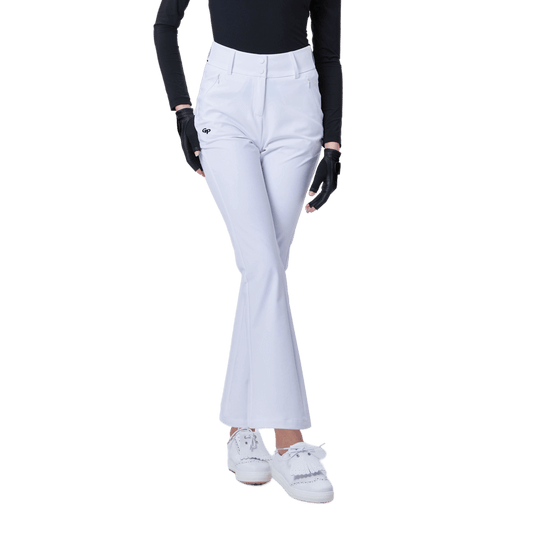 GoPlayer Women's High Waist Elastic Golf Pants (White) 2024