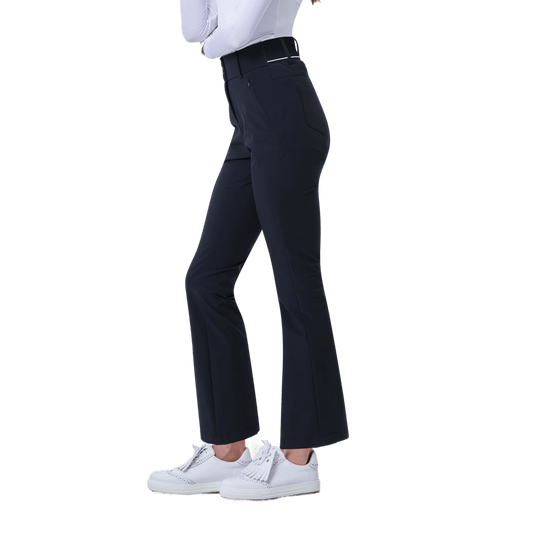 GoPlayer女高腰彈性高爾夫長褲(黑)2024