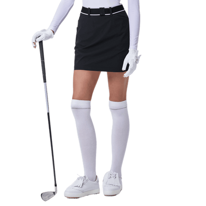 GoPlayer Women's Golf Belt Hip Skirt (Black)