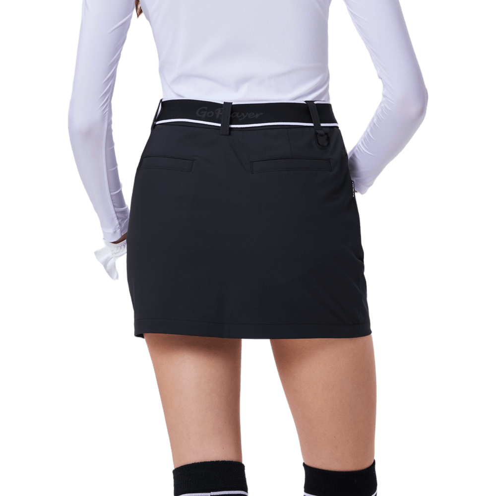 GoPlayer Women's Golf Belt Hip Skirt (Black)