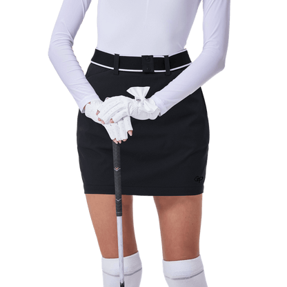 GoPlayer Women's Golf Belt Hip Skirt (Black)