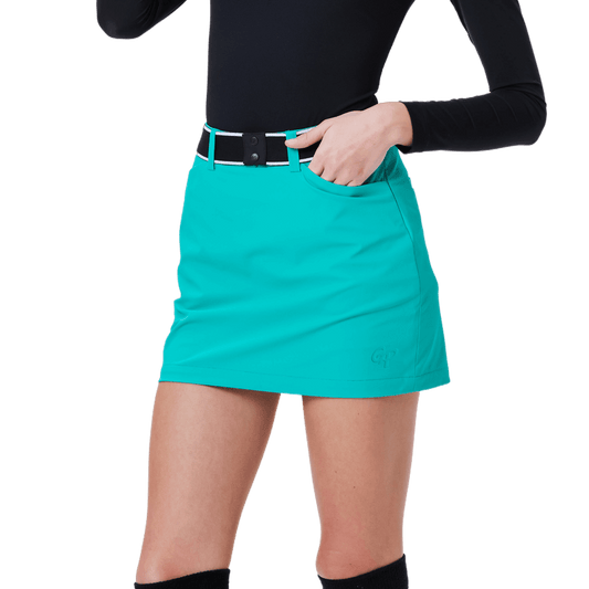 GoPlayer Women's Golf Belt Hip Skirt (Green)