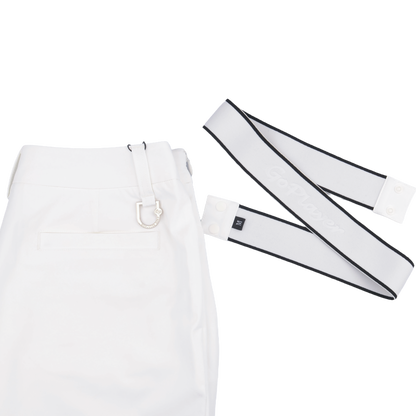 GoPlayer Women's Golf Belt Hip Skirt (White)