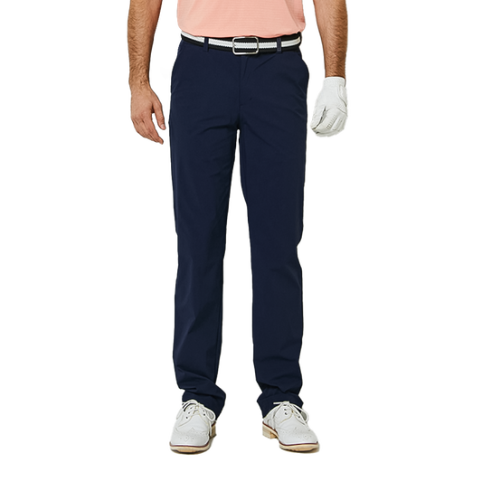 GoPlayer Men's Elastic Waist Golf Pants (Navy Blue)