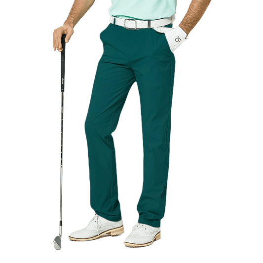 GoPlayer Men's Elastic Waist Golf Pants (Blue)