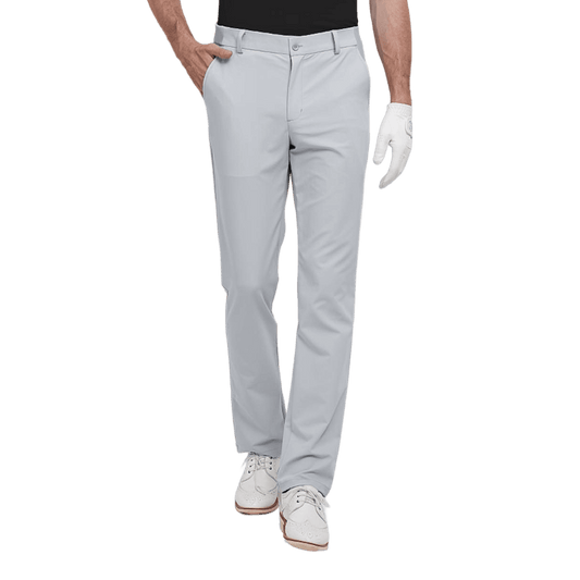 GoPlayer Men's Elastic Waist Golf Pants 2023 (Light Gray)