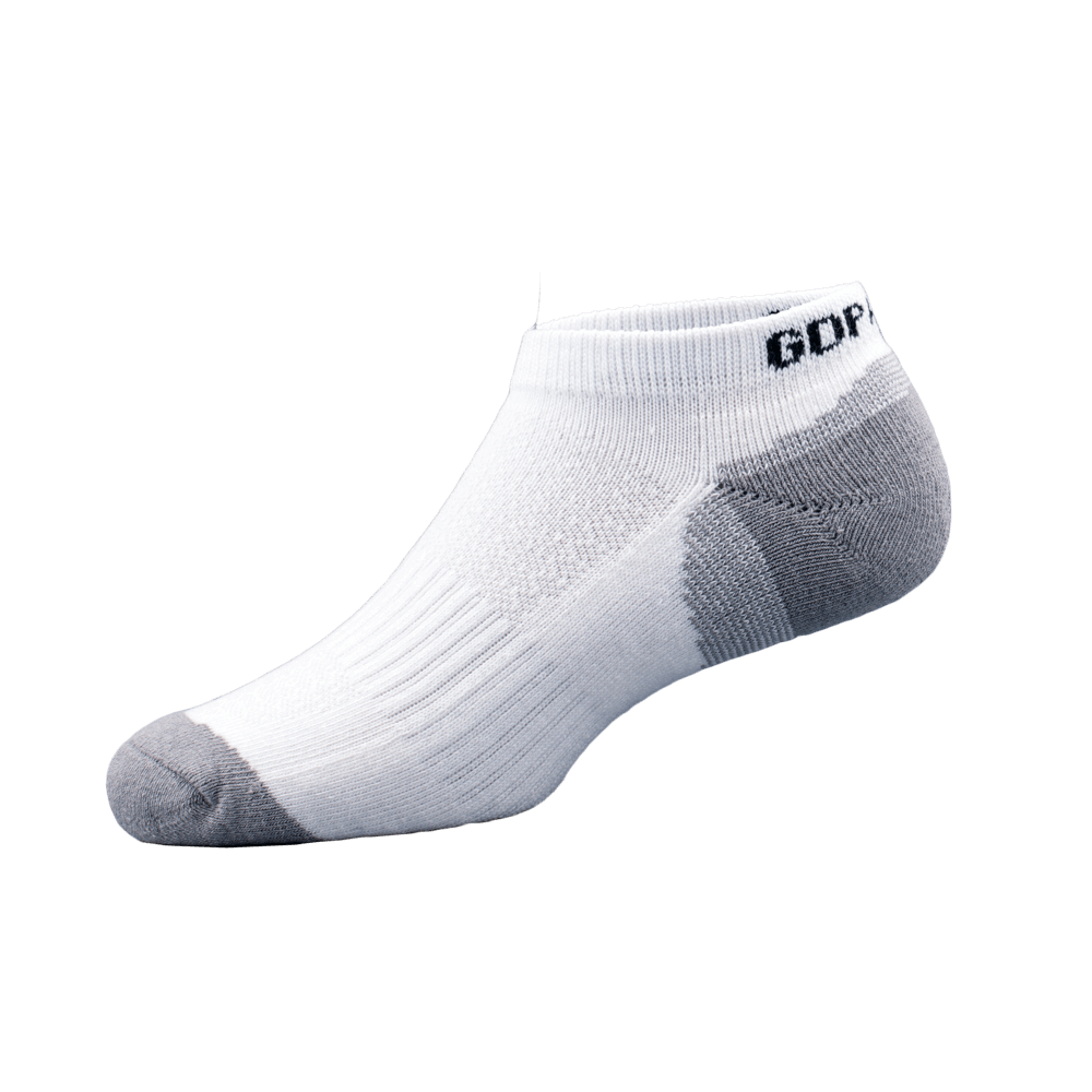 GoPlayer Women's Bamboo Charcoal Air Cushion Sports Ankle Socks