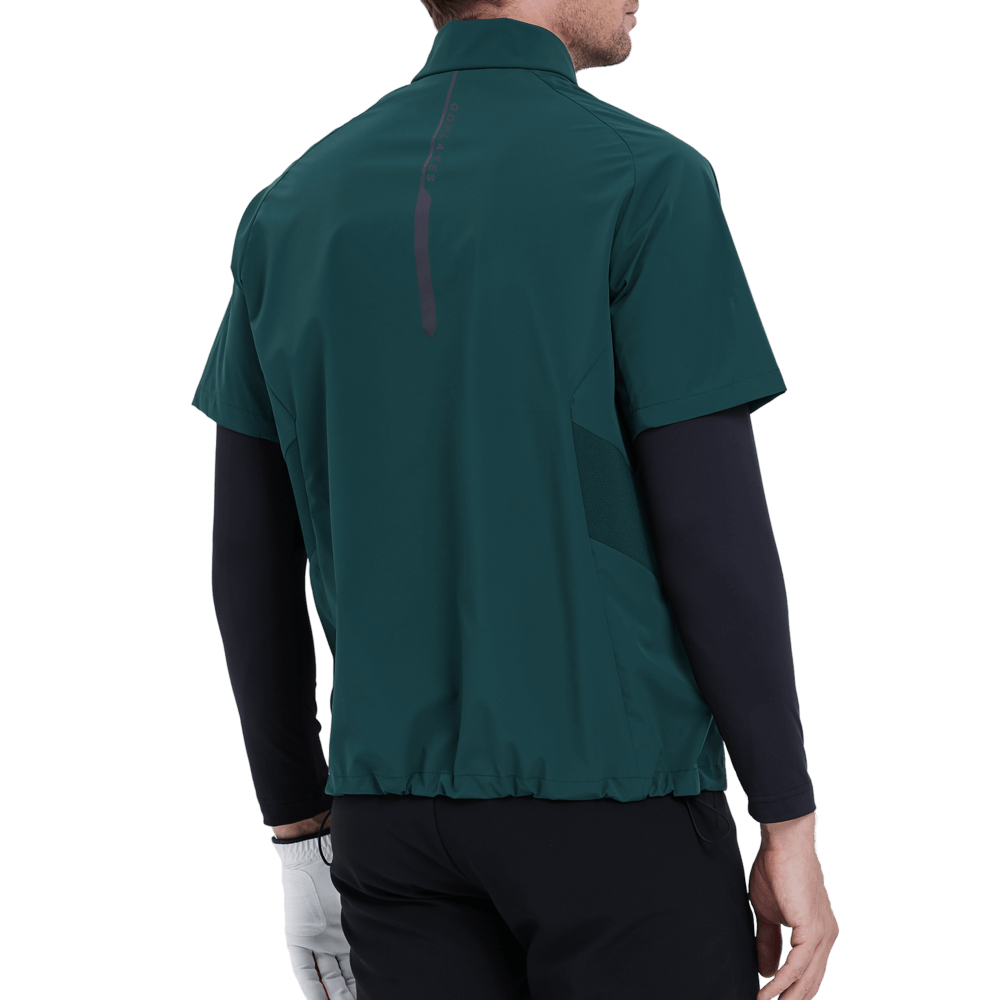 GoPlayer men's golf short-sleeved sports vest (dark green)