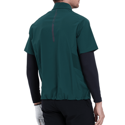 GoPlayer men's golf short-sleeved sports vest (dark green)