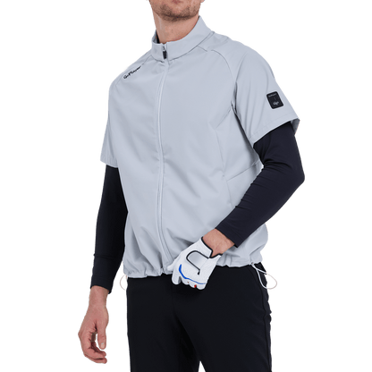 GoPlayer men's golf short-sleeved sports vest (grey)