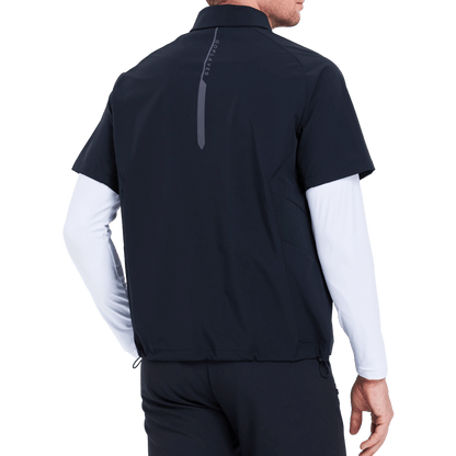 GoPlayer men's golf short-sleeved sports vest (black)