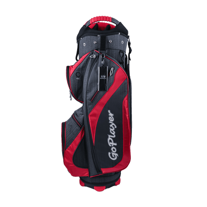 GoPlayer 9.5' Golf 14-hole pole bag (black and red)