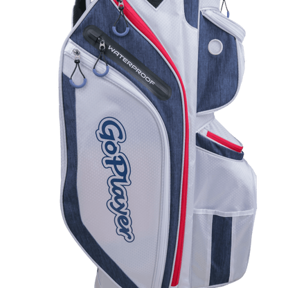 GoPlayer Ultra-Lightweight 14-Hole Rod Bag (White 2024)