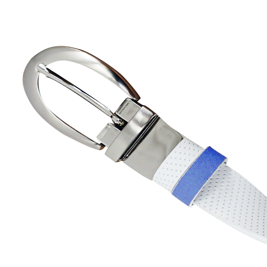 GP female 25mm double-sided buckle belt (white/sapphire blue)