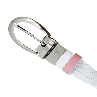 GP women's 25mm double-sided buckle belt (white/pink)