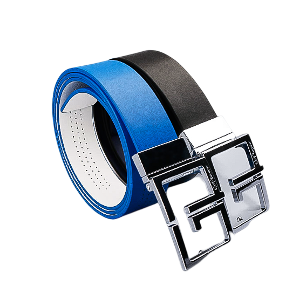 GP35mm double-sided buckle belt (color blue/white)