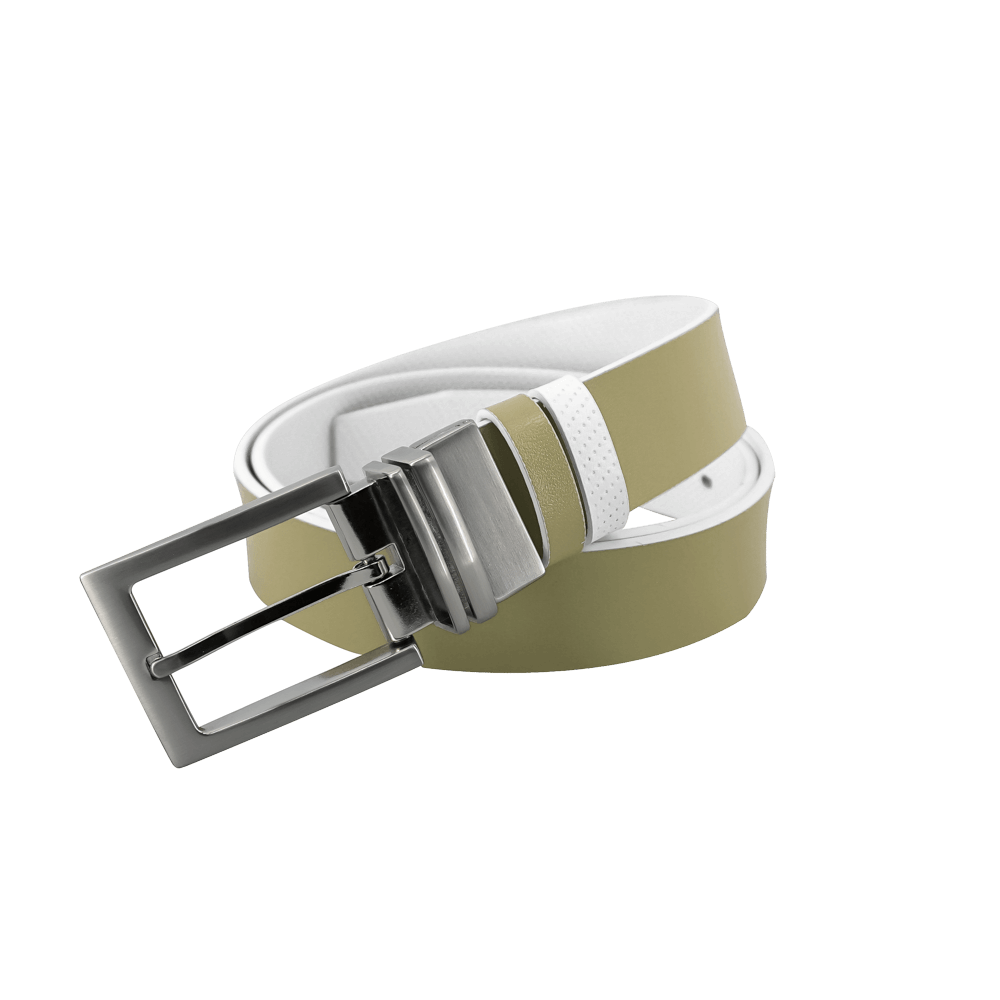 GoPlayer 35mm Reversible Buckle Belt (White/M)